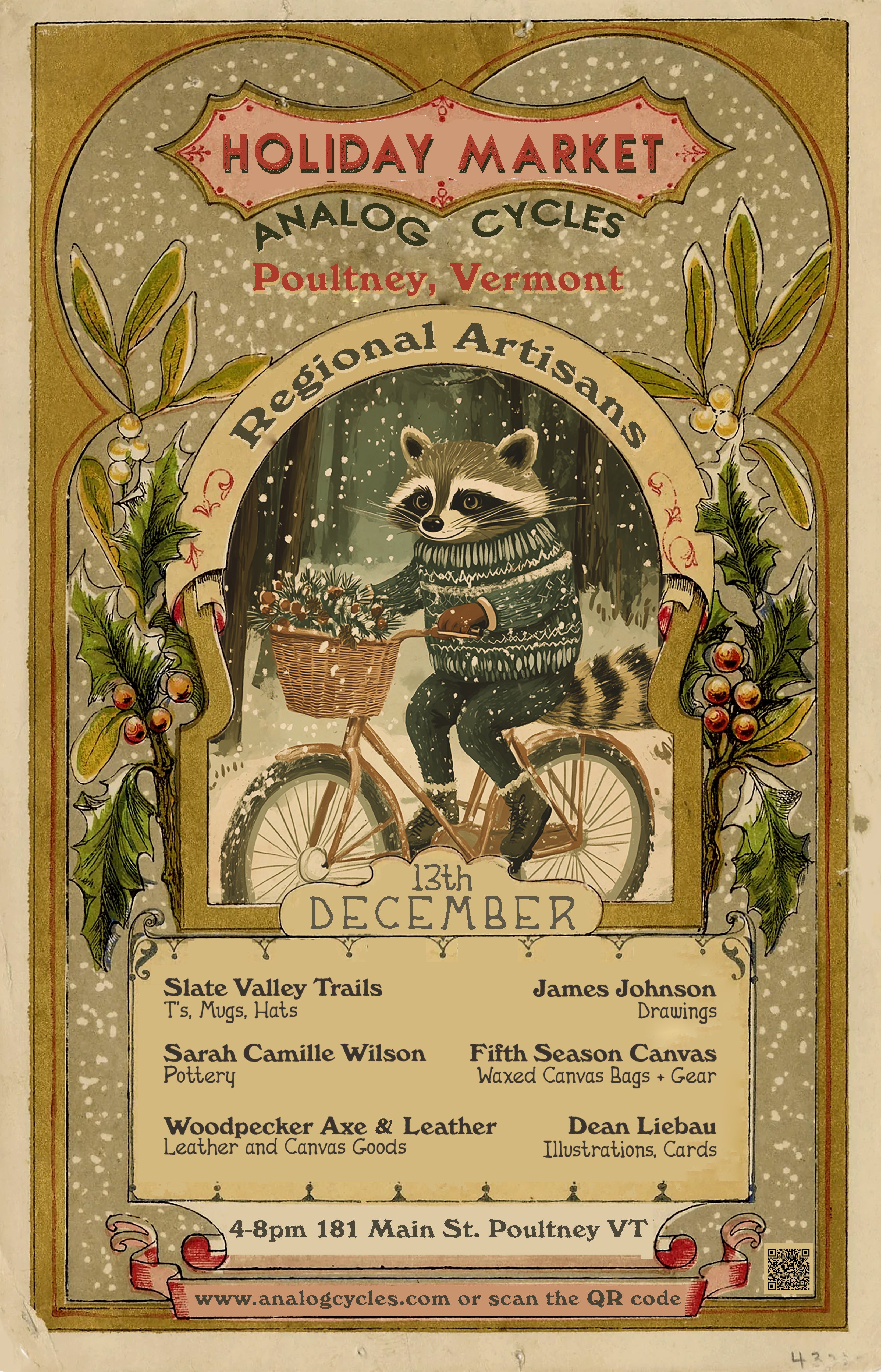 アート・デザイン・音楽 EXECUTIVE ESCAPES HOLIDAY Analog Cycles Holiday Market and X-Mas Lights Ride