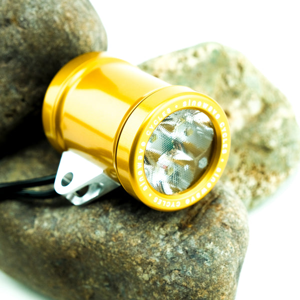 Sinewave Beacon 2 Dynamo Headlight + USB Charger (Gold)
