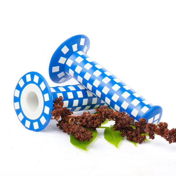 Flanged Checkerboard Handlebar Grips