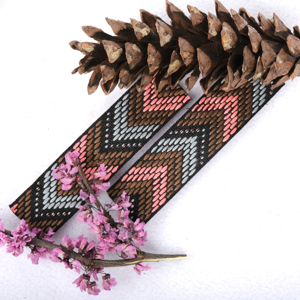 BTP Chevron Woven Handlebar Tape (Direwolf Rosa)