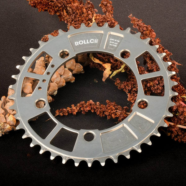 Rollcii 110bcd Narrow Wide 42T Chainrings (Silver or Black)
