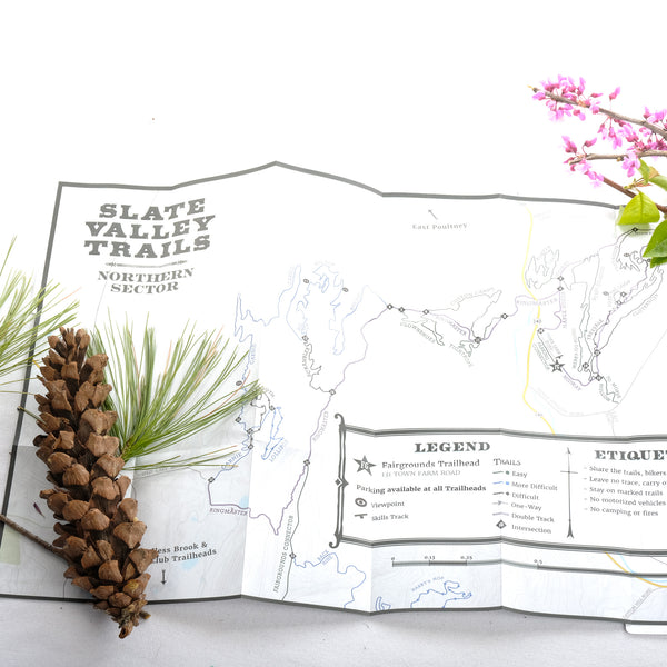 Slate Valley Trails Paper Map