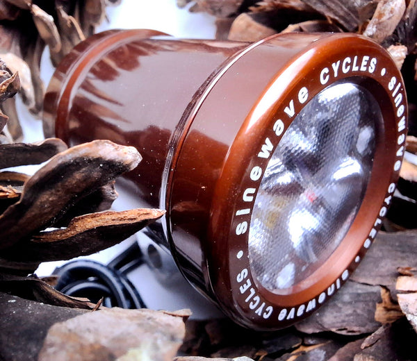 Sinewave Cycles Beacon 2 Headlight + USB charger (Brown)