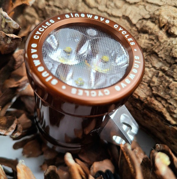 Sinewave Cycles Beacon 2 Headlight + USB charger (Brown)