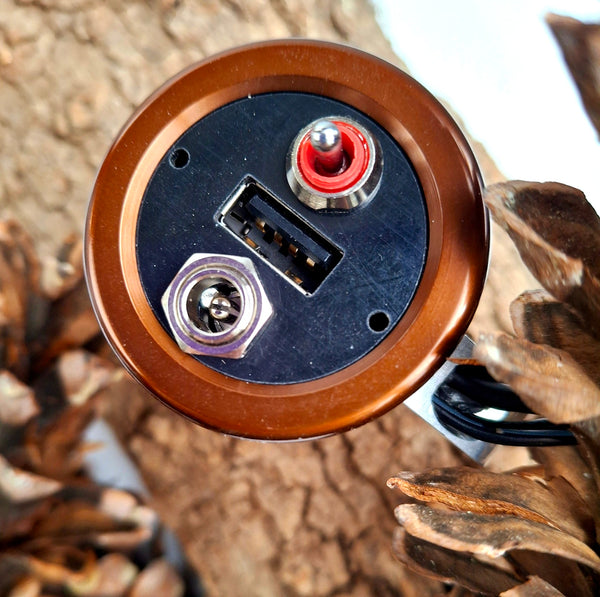 Sinewave Cycles Beacon 2 Headlight + USB charger (Brown)