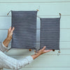 Fifth Season Canvas: Pat Mat (Striped Denim / Redwood)