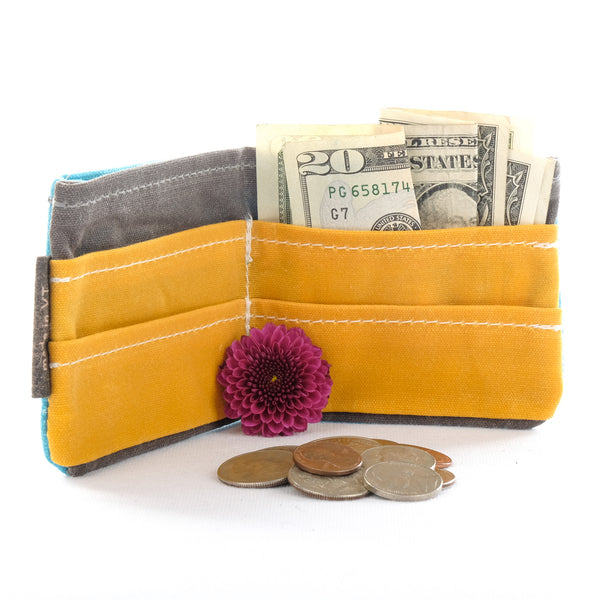 Fifth Season No Waste Wallet (Bright Blue/Grey/Yellow)