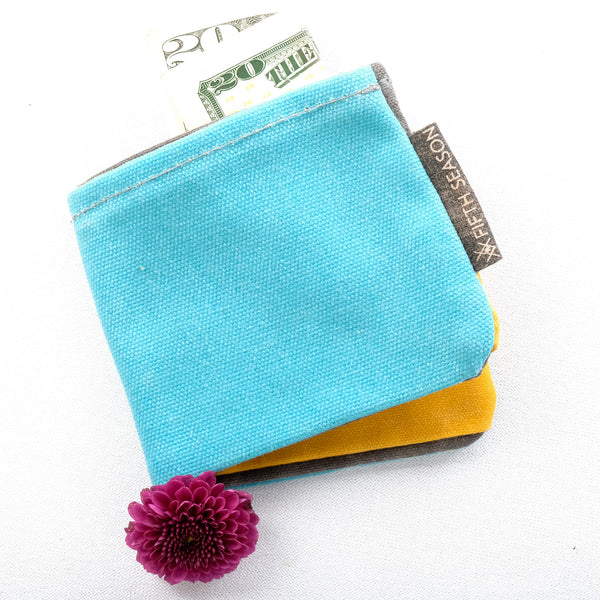 Fifth Season No Waste Wallet (Bright Blue/Grey/Yellow)