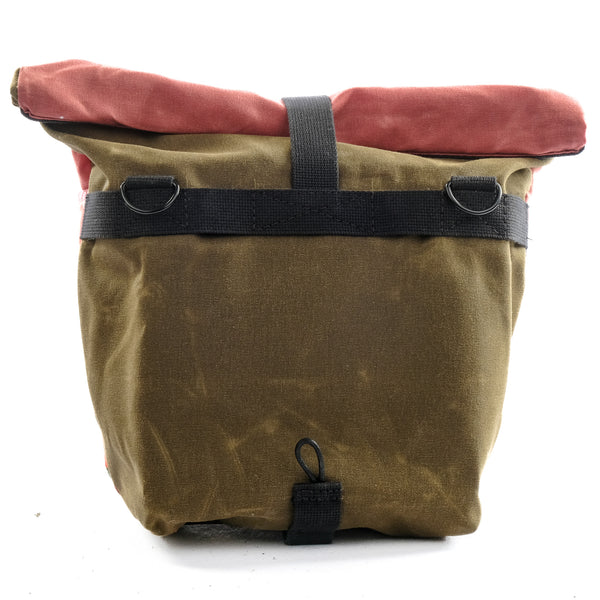 Fifth Season Canvas Bulldog Front Handlebar Bag (Rose / Tulip / Olive)
