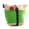 Fifth Season Canvas Bulldog Front Handlebar Bag (Natural / Bright Green / Black