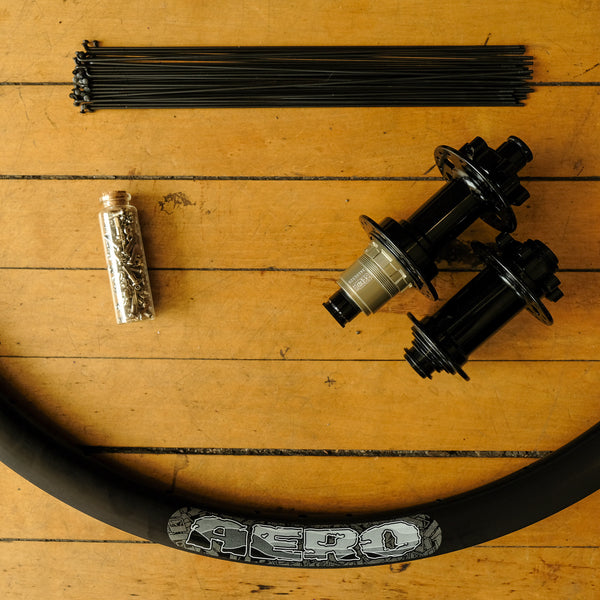 Analog Built Gravel / Bikepacking Wheelset: Velocity Aero Rims / Bitex 6 bolt hubs