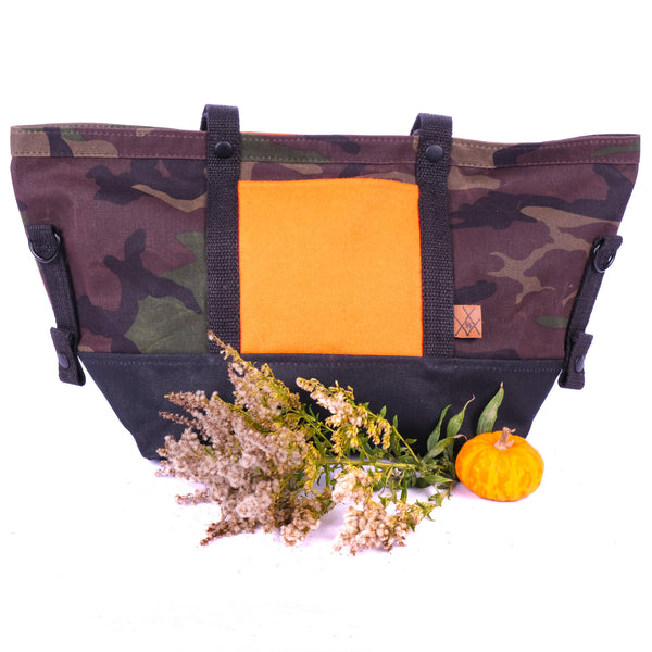 Fifth Season Switchel Sack (camo top / orange wool pocket / black bottom)