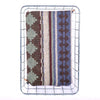 Fifth Season Canvas: Pat Mat for Wald LARGE 139 baskets ( White and Blue Wool Top / Brown Bottom)