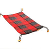 Fifth Season Canvas: Pat Mat for Wald MEDIUM 137 baskets ( Red and Black Flannel Wool Top / Black Bottom)