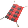 Fifth Season Canvas: Pat Mat for Wald MEDIUM 137 baskets ( Red and Black Flannel Wool Top / Brown Bottom)