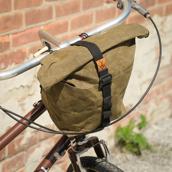 Fifth Season Canvas Bulldog Front Handlebar Bag (Olive)