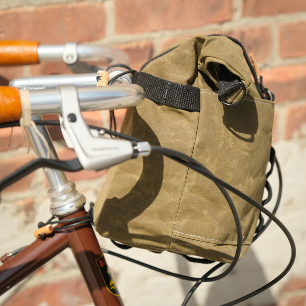 Fifth Season Canvas Bulldog Front Handlebar Bag (Olive)