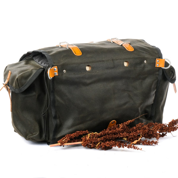 Carradice Lowsaddle Long Flap  Saddle Bag (Green with Honey Straps)