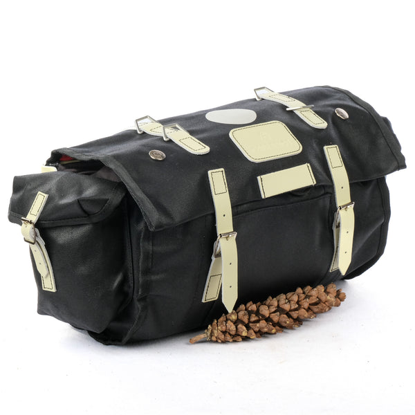 Carradice Barley Saddle Bag (Black with White Straps)