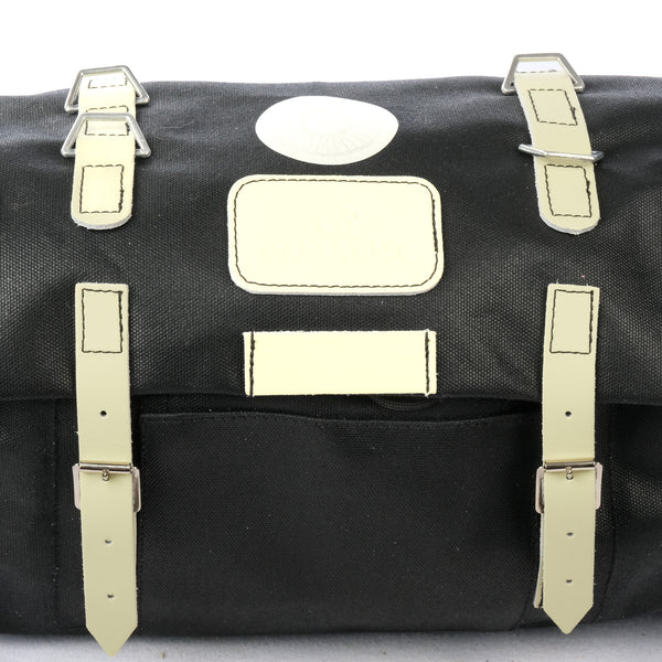 Carradice Barley Saddle Bag (Black with White Straps)