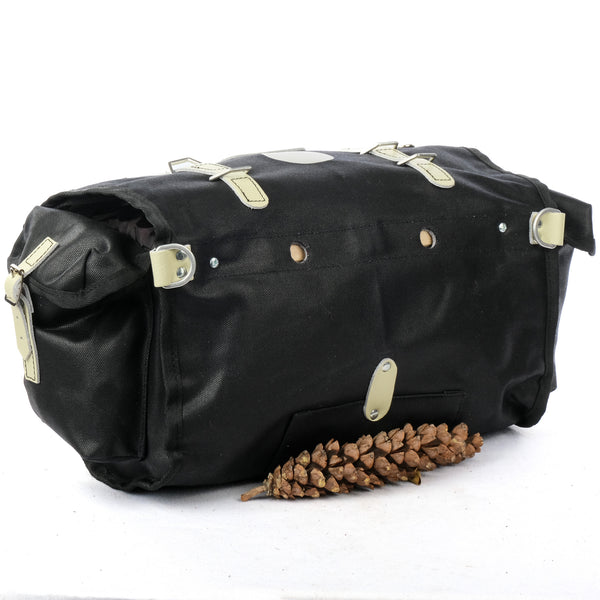 Carradice Barley Saddle Bag (Black with White Straps)