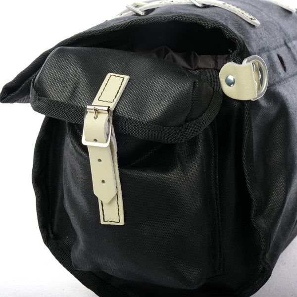 Carradice Barley Saddle Bag (Black with White Straps)