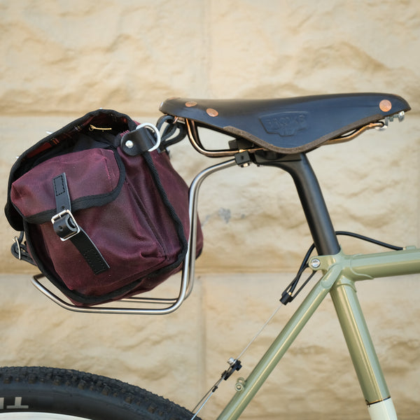 Carradice Barley Saddle Bag (Burgundy with Black Straps)