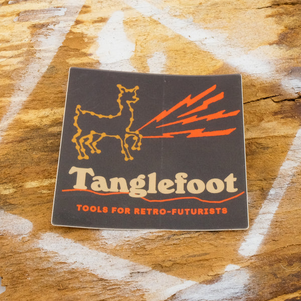 Tanglefoot Cycles Electric Llama Sticker