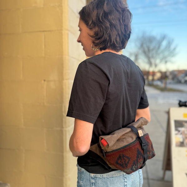 Fifth Season Canvas Fanny Allen Hip Sack (Brown / Burnt Orange Wool)