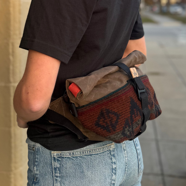 Fifth Season Canvas Fanny Allen Hip Sack (Brown / Burnt Orange Wool)
