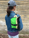 Fifth Season Canvas: Fanny Allen Hip Sack & Handlebar Bag (Natural / Bright Green / Black)