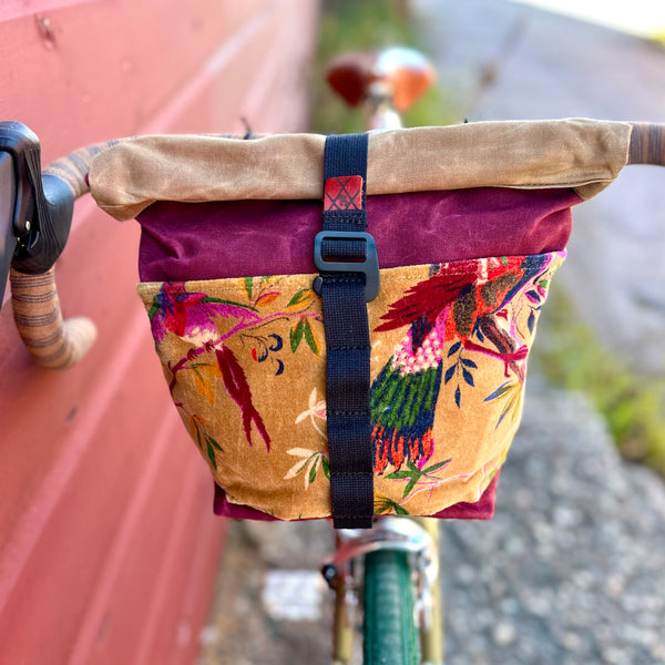 Fifth Season Canvas Bulldog Front Handlebar Bag (Mustard Velvet)