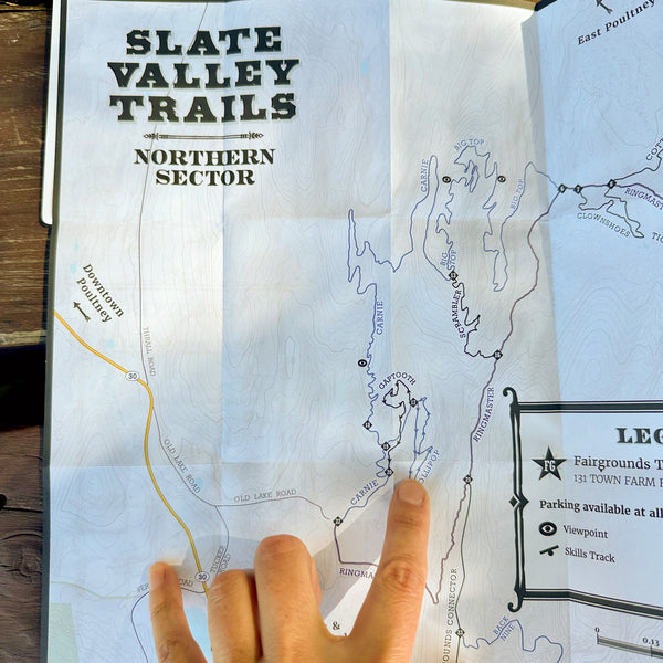 Slate Valley Trails Paper Map