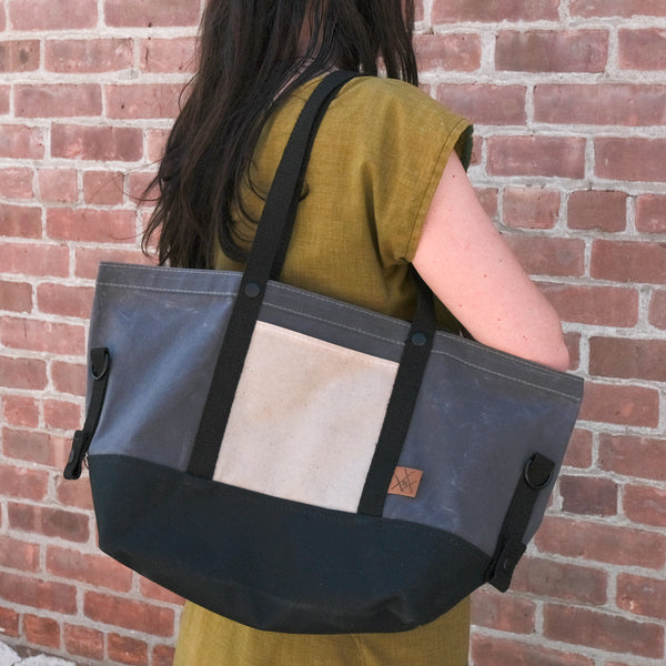 Fifth Season Switchel Sack (Grey Top / Cream Pocket / Black Bottom)