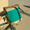 Fifth Season Canvas Bulldog Front Handlebar Bag V3 (Natural / Emerald / Olive)