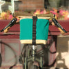 Fifth Season Canvas Bulldog Front Handlebar Bag V3 (Natural / Emerald / Olive)