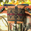 Fifth Season Canvas Bulldog Front Handlebar Bag V3 (Brown / Grey Wool / Navy)