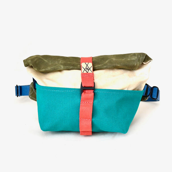 Fifth Season Canvas Fanny Allen Hip Sack (Natural / Emerald Green / Olive)