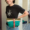 Fifth Season Canvas Fanny Allen Hip Sack (Natural / Emerald Green / Olive)