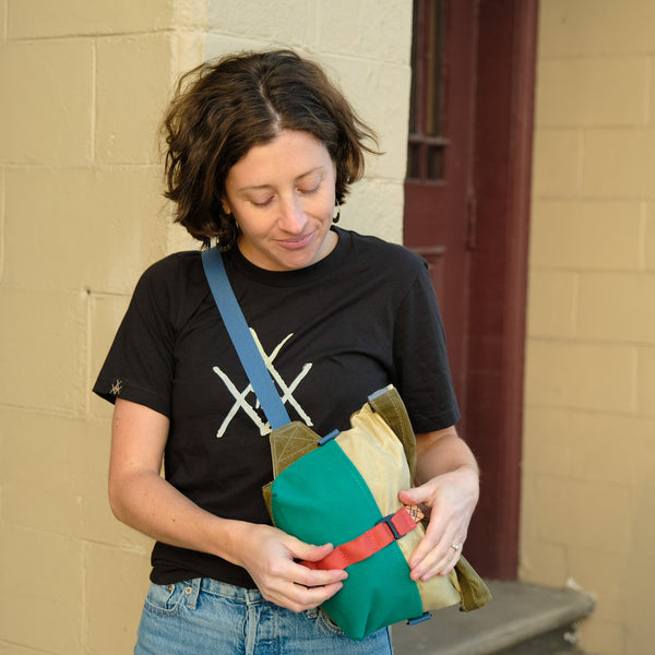 Fifth Season Canvas Fanny Allen Hip Sack (Natural / Emerald Green / Olive)