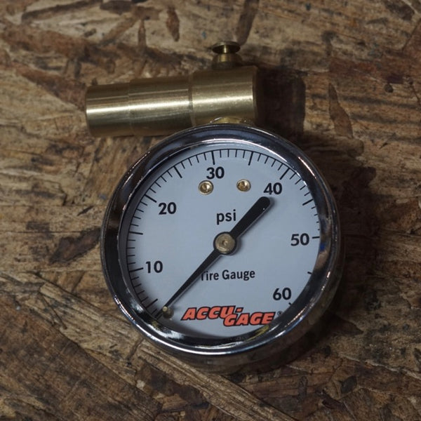 Accu-Gauge analog tire pressure gauges