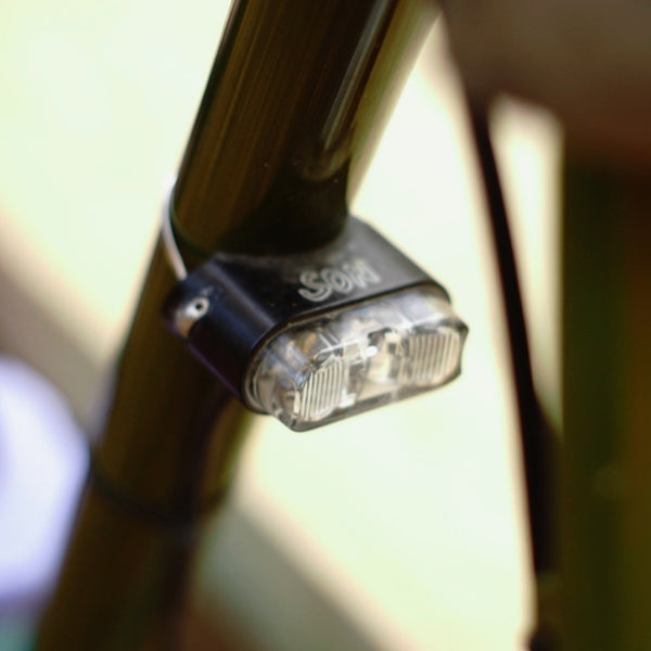 Schmidt Seatpost Dynamo Taillight (Silver with Clear Lens)